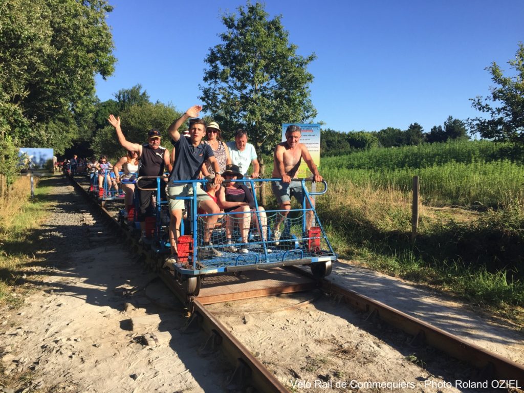 vélo rail de Commequiers proche du camping en vendée