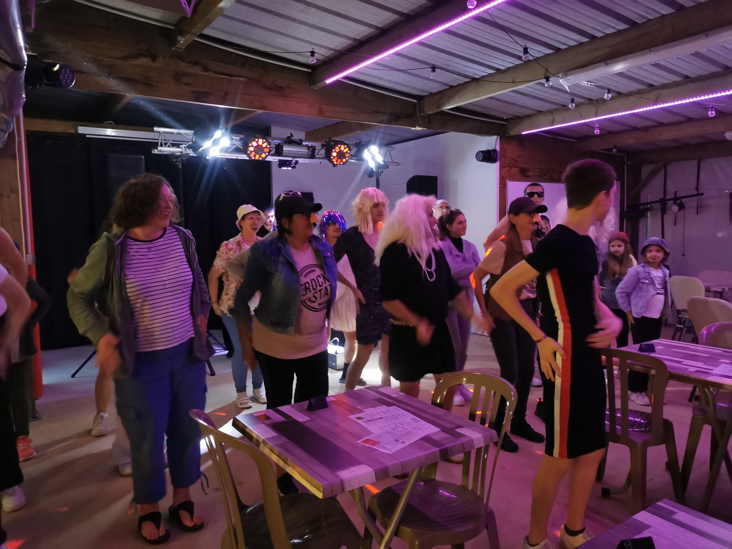 Soirée dansante inversé camping